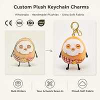 Porte-clés en peluche personnalisé OEM, adorable personnage de super-héros en forme de patate, jouet en peluche alimentaire, breloque de sac, mascotte de marque