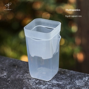 <span class=keywords><strong>Pot</strong></span> de fleurs en plastique semi-transparent épaissi pour plantes succulentes, <span class=keywords><strong>design</strong></span> minimaliste, robuste et durable - Product Image 2