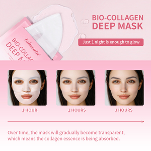 Professional Vegan Cruelty-Free Bio-Collagen Facial Sheet <strong>Mask</strong> Hydrating Anti-Aging Deep <strong>Mask</strong> For <strong>Face</strong> Wrinkles Firming - Product Image 3