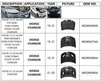 Coques de carrosserie, porte, capot moteur, aile, panneau de toit, baignoire, hayon pour Dodge Charger,Challenger,Ram 1500,Durango