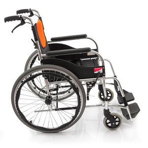 Silla de ruedas plegable ligera Fish Leap H062C para personas mayores, cochecito manual portátil - Product Image 3