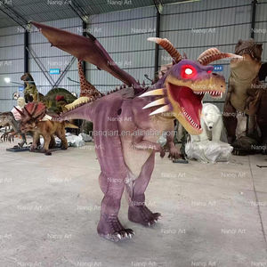 Costume de <span class=keywords><strong>dinosaure</strong></span> adulte réaliste de modèle animé, nouveau design, taille réelle, mouvement de marche, costume de <span class=keywords><strong>dinosaure</strong></span> <span class=keywords><strong>rouge</strong></span>, costume de dragon - Product Image 6