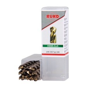 เจาะบิด ruko DIN DIN 338ประเภท unnominal DM 10มม. hsse-Co 5สามพื้นผิวด้านตัด5xdmright-hand ความยาวเกลียว87มม - Product Image 3