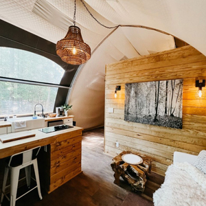 <span class=keywords><strong>Tenda</strong></span> Hotel struttura in acciaio con struttura ad arco parco ecologico Wild Homestay campeggio decorazione costruzione <span class=keywords><strong>tenda</strong></span> da campeggio - Product Image 4