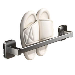Bathroom Slipper Rack Suction Mounted 60X70cm Rectangular Draining <b>Shelf</b> For <b>Shoe</b> <b>Storage</b> Wall Mount - Product Image 5