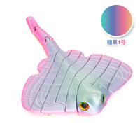 Mainan Fidget Ikan Pari 3D Print Multiwarna, Model Hewan Ikan Setan Artikulasi, Ornamen Meja Rumah