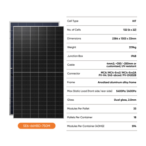 Sistema de Techo Solar Fotovoltaico Híbrido Completo Sunark de 10Kw, 16Kw, 20Kw para Viviendas Residenciales, Garantía de 25 Años, SE-HY 3-30Kw Sol - Product Image 2