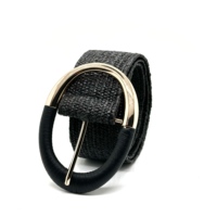 Ceinture élastique réglable OEM avec boucle en alliage, confortable, légère, douce, tendance, décorative, en sangle extensible, sans trous