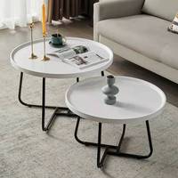 Moderner Neuer Design-Couchtisch Hochwertiger Runder Kaffee- und Teetisch für Kleine Wohnzimmer Hotels