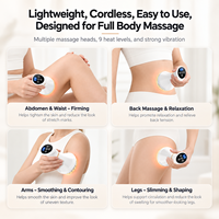 Brosse Électrique de Massage des Méridiens Mini Portable, Appareil de Gua Sha Amincissant pour le Corps, Masseur Vibrant Chauffant, Appareil de Ventouses Complet pour la Maison