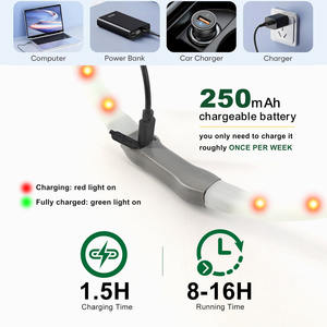 <span class=keywords><strong>Collier</strong></span> électrique en silicone découpable pour animaux de compagnie <span class=keywords><strong>collier</strong></span> rechargeable étanche IPX7 <span class=keywords><strong>collier</strong></span> de <span class=keywords><strong>chien</strong></span> LED fourni par le fabricant BSCI - Product Image 3