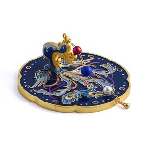 Festival Favor Women Gift Special Design Blue Color Dual Side <b>Compact</b> <b>Mirror</b> - Product Image 4
