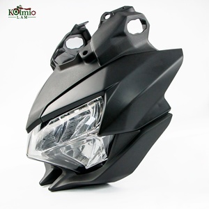 KOLMIO-LAM Fit pour KAWASAKI <span class=keywords><strong>Z650</strong></span> 2020 - <span class=keywords><strong>2023</strong></span> Z 650 phare de moto + capot de tête avant assemblage de phare de carénage de nez supérieur - Product Image 3