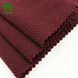 Mulinsen Textile Hot Sale Solid Spandex Jacquard Plain Dyed Bullet Poly Fabric