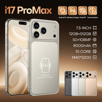 Teléfono Nuevo en Oferta, Phone 17 Pro Max de 6.9 Pulgadas, Teléfono Móvil 17 Pro Max Desbloqueado, 4G 5G Doble SIM, 12GB+1TB, Cámara de 64MP