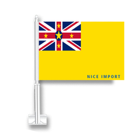 Drapeau du Nigeria pour voiture, drapeau de fenêtre de voiture en polyester avec mât inclus, décorations patriotiques pour les célébrations de festivals et les défilés