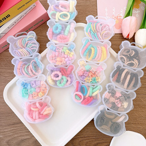 Lot de 4 Mignons Accessoires Cheveux Bonbons en Tissu Créatifs, Élastiques Colorés pour Filles, Bandes Tressées à Haute Élasticité, Style Doux pour Petits Enfants - Product Image 4