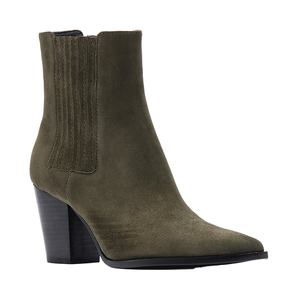 Botas de Vestir Formales de Invierno Personalizadas para Mujer, Botines Sexys de Tacón Alto y Grueso, Botas de Cuero hasta la Rodilla con Punta Puntiaguda y Tacón de Bloque, Sin Cordones - Product Image 3