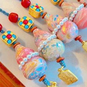 Llavero con Colgante de Gato de la Suerte en Madera de Sándalo Pintado a Mano para Bolso, Llaves, Teléfono Móvil, Venta al por Mayor - Product Image 3