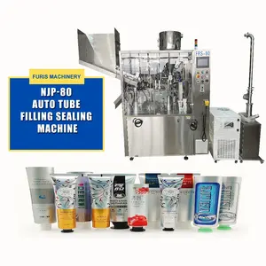 Automatic Toothpaste Tube Filling Sealing machine two colour tube filling sealing machine