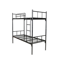 Lits superposés à cadre avec échelle pour l'école bon marché Heavy Duty Double Decker Metal Steel Modern Iron Frame Bedroom Bedroom Beds Support 50pcs