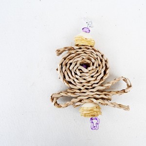Eco-Friendly Wooden Corn Husk Skewers Novelty Bird <strong>Toy</strong> with Bite Swing Straw Weaving Design for <strong>Parrots</strong> Daily Use - Product Image 3