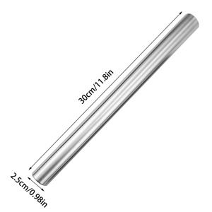 Rodillo de Acero Inoxidable 304 Antiadherente, Rodillo para Masa Ligero, Herramienta para Hornear Pizza, Pasteles, Galletas y Empanadillas - Product Image 2