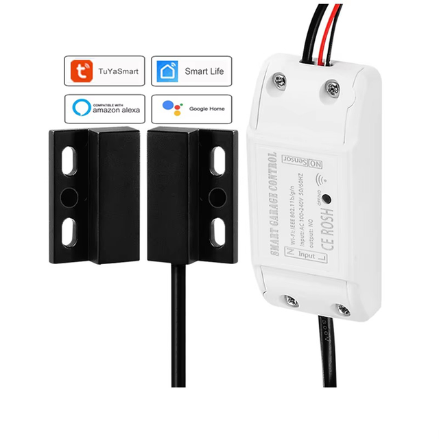 For Tuya WIFI Smart Garage Door Controller Electric Gate Opener Relay Switch Smart Life App Remote Home Control Alexa Google