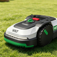 Tondeuse à gazon électrique robotisée avec une largeur de coupe de 180 mm, fil de délimitation, contrôle par application et recharge automatique pour les jardins domestiques