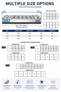 MAYHOPE 상용 테이블 카운터 탑 소형 미니 샐러드 바 전시 냉장고 냉장 냉장고 냉동고 - Product Image 3