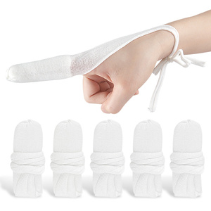 <span class=keywords><strong>Bandage</strong></span> rembourré pour doigts en coton et élasthanne avec rembourrage en maille éponge, double sangle de maintien, protection respirante, manchon <span class=keywords><strong>tubulaire</strong></span> pour doigts - Product Image 1