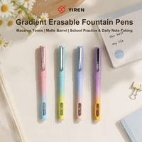 Bolígrafo Estético YIREN con Degradado de Color, 4 Colores Pastel, Cuerpo Mate, Punta de 0.38mm, Escritura Suave, Ideal para Estudiantes y Toma de Notas