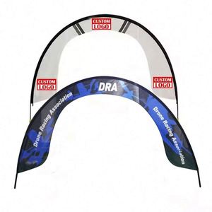 Arco de Meta para Eventos Deportivos, Publicidad Exterior, Arco de Carrera, Logotipo Impreso Personalizado, Estilo Bandera, Puertas de Cronometraje Deportivo - Product Image 1