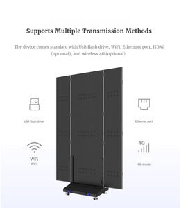 Áp phích màn hình hai mặt ba lần LED điện tử Áp phích Màn hình hiển thị 3 mặt LED biểu ngữ - Product Image 4