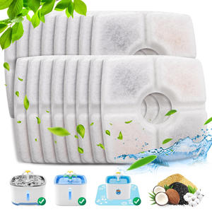 Cartouches filtrantes en charbon actif pour fontaines à <span class=keywords><strong>eau</strong></span> pour animaux de compagnie, accessoires universels pour petites fontaines à fleurs, filtres purificateurs - Product Image 2