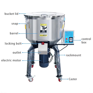 Industrieller 100-500kg vertikaler Kunststoff mischer | Auto-Farb mixer für PVC/Pellets | Hochgeschwindigkeits-Granulat mischa lagen - Product Image 3