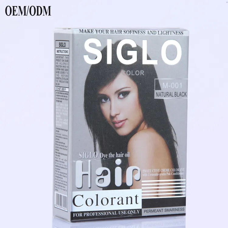 SIGLO precio al por mayor esencia Natural Oliva permanente de crema de Color de pelo