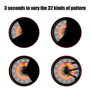 Luces LED Impermeables para Ruedas <span class=keywords><strong>de</strong></span> <span class=keywords><strong>Bicicleta</strong></span>, 32 LED, Luces para Radios <span class=keywords><strong>de</strong></span> <span class=keywords><strong>Bicicleta</strong></span>, 32 Patrones <span class=keywords><strong>de</strong></span> Iluminación, Iluminan las Calles, Lámpara <span class=keywords><strong>de</strong></span> Carretera para <span class=keywords><strong>Bicicleta</strong></span> <span class=keywords><strong>de</strong></span> Diseño - Product Image 4