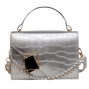 Bolsos Cuadrados Pequeños en Tendencia, Textura de Piedra, Cierres Magnéticos, Cuero PU, Bolsos Cruzados de Mano para Mujer, Elegantes y Exquisitos - Product Image 2