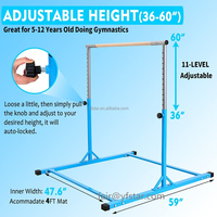 Barre de gymnastique pour enfants en gros, barre horizontale de gymnastique réglable en hauteur pour enfants, barre de Kip pour enfants EN71-1