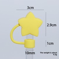 Capuchon de paille en silicone nuage d'étoiles de dessin animé avec bouchon anti-poussière d'étiquetage de 10mm pour accessoires de barre Stan livraison directe disponible