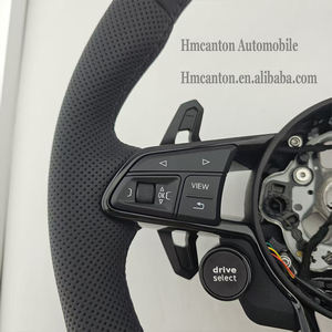 Volante Deportivo de Cuero Perforado con Botón R8, Compatible con Audi R8 - Product Image 4