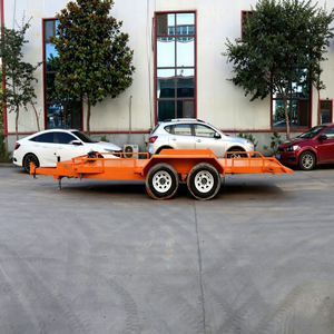 Remorque de chargement au sol à essieux <span class=keywords><strong>tandem</strong></span> robuste de 4,5 tonnes avec treuil électrique de 6000 lb et système de freinage <span class=keywords><strong>pour</strong></span> machines - Product Image 4