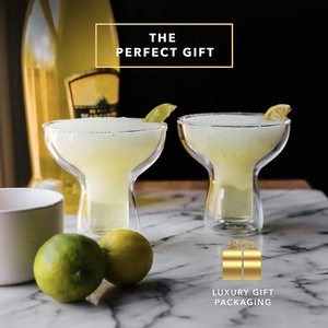 Vasos de vidrio con doble pared, Copas de <span class=keywords><strong>Margarita</strong></span> aislantes de 12 onzas, de pared única, creativa, para cóctel, Bar - Product Image 2
