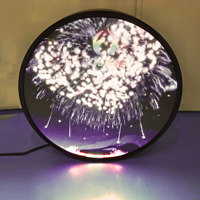 P2.5 P4 Panneau de signalisation LED rond pour la publicité numérique Écran LED simple double face pour l'extérieur Écran vidéo LED circulaire