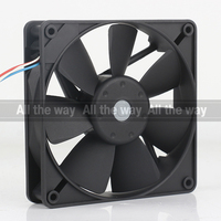 Ventilateur de refroidissement axial silencieux à trois fils 5V 24V 48V DC 12V 440mA 5.3W AC EC 12025 120X120X25MM 12CM à grand débit d'air 4412F/2G