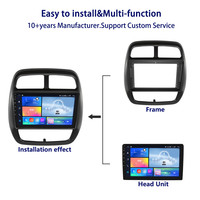 Kits de tableau de bord ABS de haute qualité 9 pouces pour Renault Kwid panneau de Fascia stéréo de voiture de luxe accessoire intérieur de haute qualité