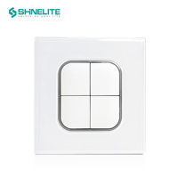 Interruptor de luz de pared cuadrado con botón pulsador, 1/2 interruptor, 13A, enchufe con interruptor, UKCA, CE, CB, GCC, para Reino Unido, Irlanda, Arabia Saudita, Emiratos Árabes Unidos, Dubái