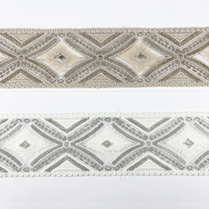 Di alta qualità in pizzo di seta di latte francese federa per la casa arredamento decorativo ricamo <span class=keywords><strong>etnico</strong></span> nastro - Product Image 5