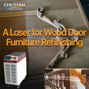 Laser Cleaner for Wood Door Furniture Restoration